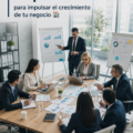 Une femme au bureau utilisant des outils de productivité pour développer son entreprise.