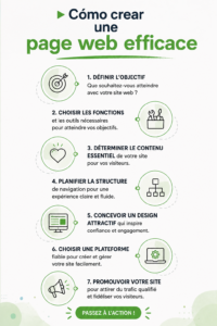 Une femme créant une page web efficace sur un ordinateur