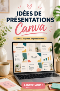 Capture d'écran d'une présentation Canva colorée et attrayante utilisée en entreprise