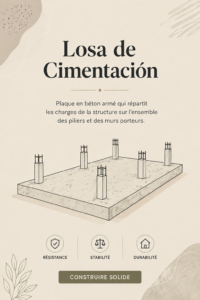 Image d'une cimentación solide en béton réalisée pour une entreprise
