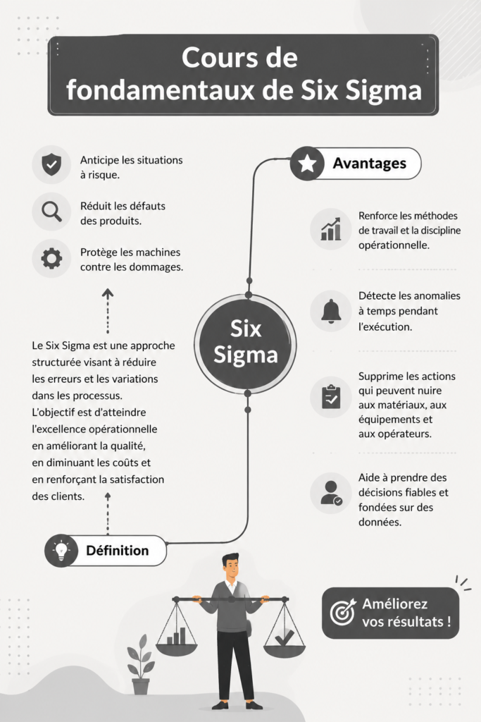 Image illustrant l'application de Six Sigma dans un environnement de travail