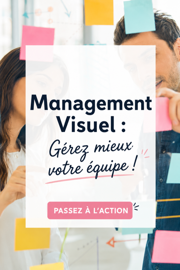 Une illustration du management visuel avec un tableau de suivi d'équipe
