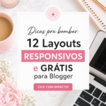 Modèles de Blogger responsives et gratuits présentés sur écran d'ordinateur.