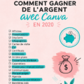 Femme utilisant Canva sur son ordinateur pour créer des designs