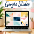 Un exemple de présentation Google Slides avec un arrière-plan coloré et engageant.