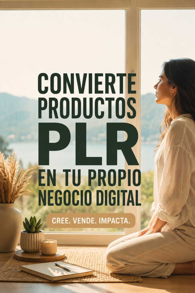 Femme souriante travaillant sur un ordinateur pour créer son business avec des produits PLR