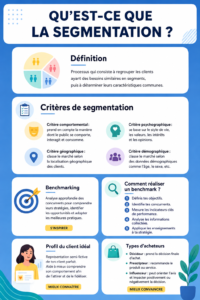 Visuel représentant des graphiques de segmentation en entreprise
