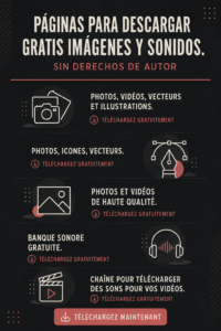 Sélection de ressources gratuites pour des images et sons en ligne.