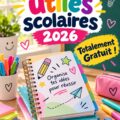 Modèle d'agenda scolaire 2025-2026 gratuit à télécharger pour une meilleure organisation.
