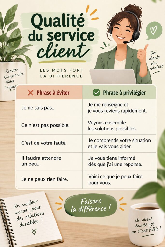 Équipe de service client engagée auprès des clients