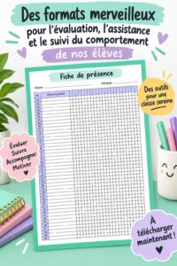Un enseignant utilise des outils d'évaluation pour suivre la conduite de ses élèves en classe.