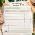 Visuel du format 'Mis Deudas' illustrant une méthode de gestion de tâches
