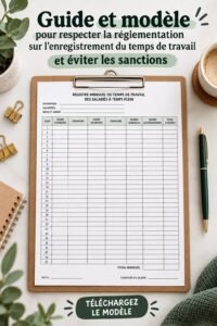Une femme d'affaires utilisant un outil pour suivre ses heures de travail