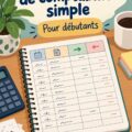 Un bureau avec un livre de comptes ouvert, idéal pour la gestion d'entreprise.