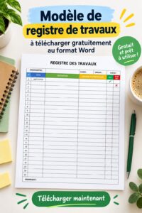 Modèle de suivi des tâches conçu pour aider les femmes au travail.