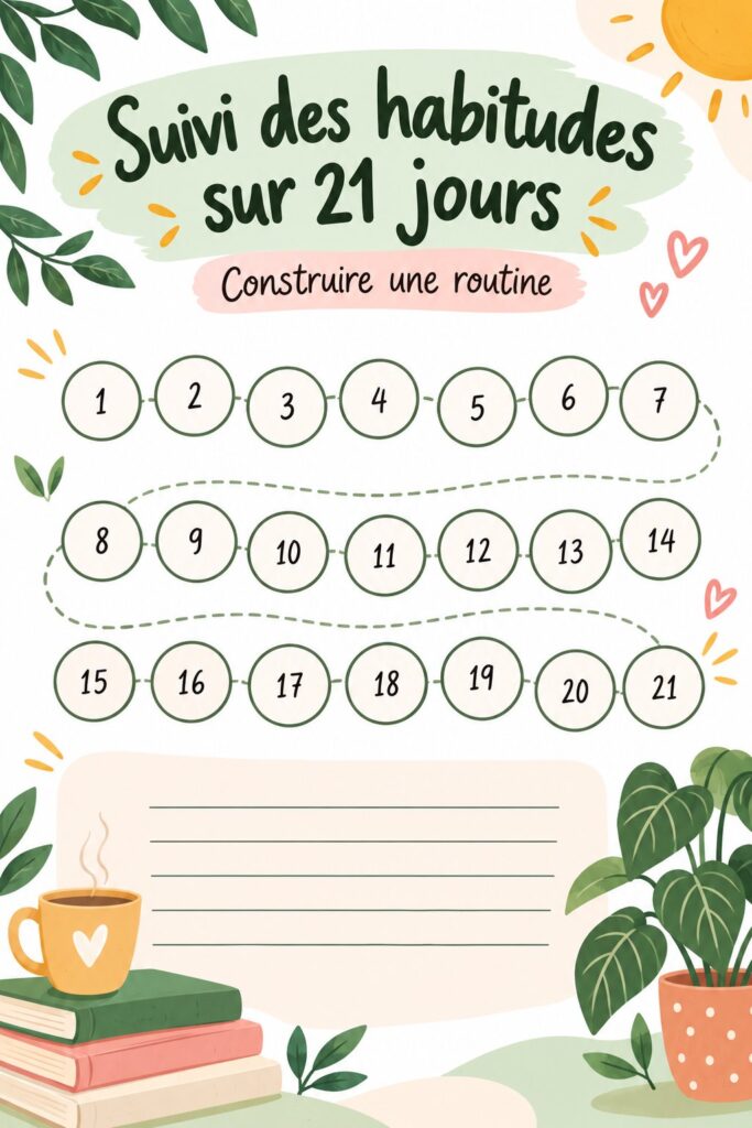 Femme souriante en train de prendre des notes pour réorganiser ses habitudes.