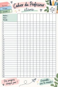 Image illustrant des outils d'organisation pour enseignants