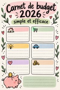 Un bullet journal ouvert avec des pages colorées et des notes.