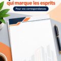 Un exemple d'en-tête professionnel élégant sur un document.