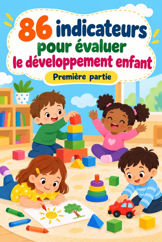 Illustration des 86 indicateurs pour évaluer le développement de l'enfant
