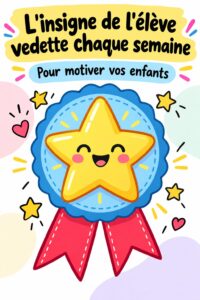 Une enseignante remettant un insigne à un élève dans une atmosphère chaleureuse.
