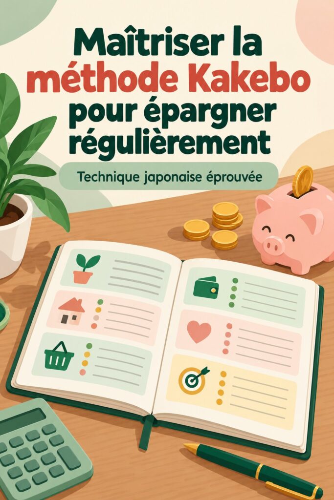 Un carnet Kakebo ouvert avec des notes sur la gestion financière