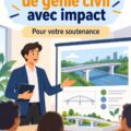 Femme présentant un projet de génie civil avec des visuels percutants