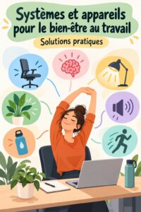 Un espace de travail ergonomique avec des systèmes de bien-être